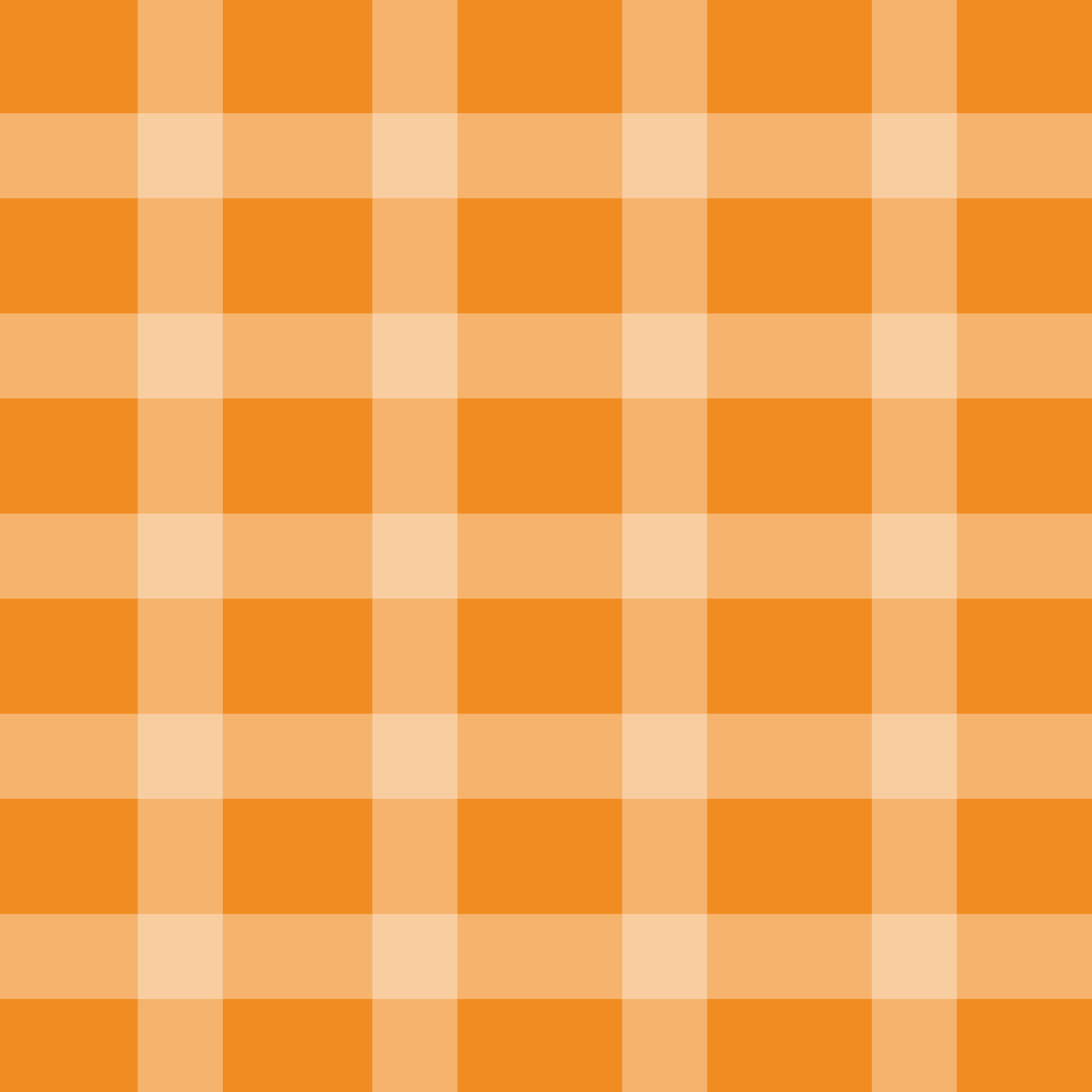Orange and white plaid